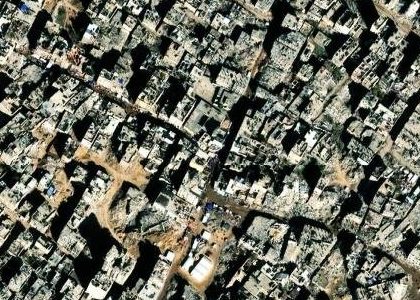 Satellite photo of Khan Younis centre, Gaza, 25 Jan 2025