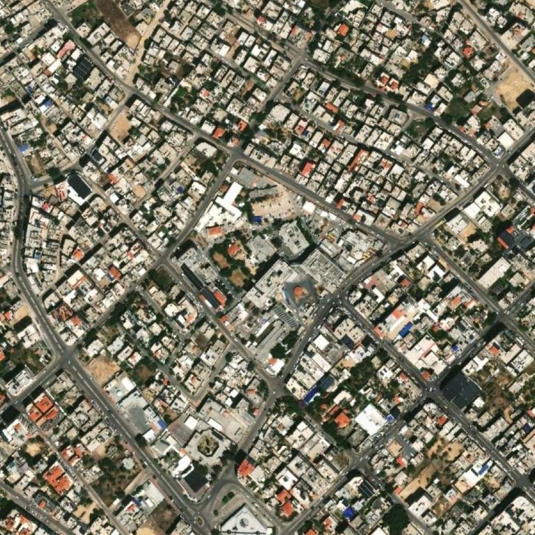 Satellite photo of Al-Shifa hospital, Gaza City, taken 10 May 2023