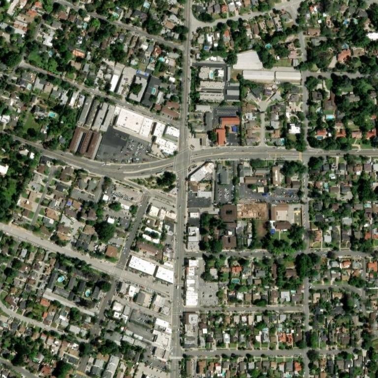 Satellite photo of Altadena, Los Angeles (Eaton fire), taken 16 Apr 2024