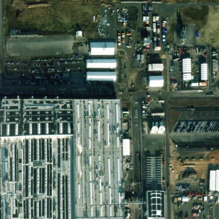 Satellite photo of Tesla Gigafactory, Grünheide, taken 20 Jan 2025
